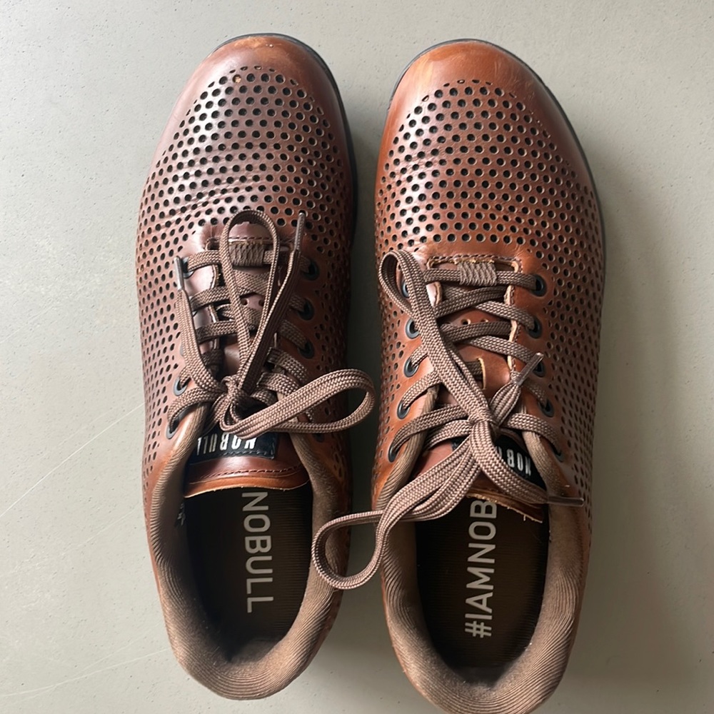 Nobull Men’s Coffee Leather Trainer